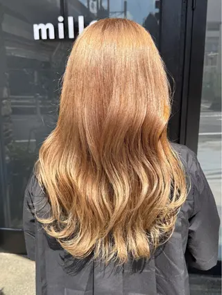 ロング カラー 透明感カラー/パーマ 🌀アオノのヘアスタイル