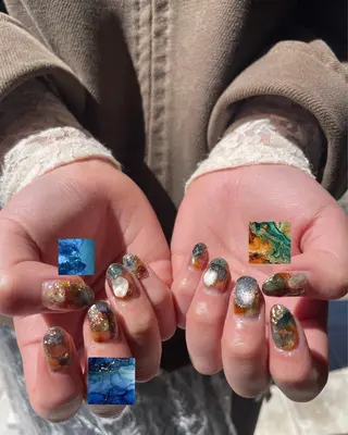 ネイル 甲府市徳行 🧸prunelleのネイルデザイン