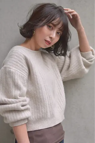 パーマ hoNua. 栄/透明感カラーのヘアスタイル