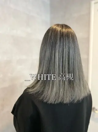 ミディアム _WHITE 高槻店 平野湧人　/髪質改善のヘアスタイル