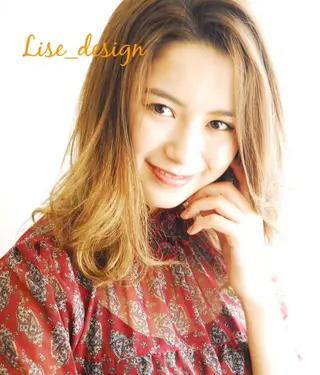 カラー パーマ ヘアアレンジ メンズ キッズ ネイル マツエク・マツパ 表参道Lise おおいしおりのヘアスタイル