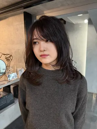 ミディアム You/中明度カラー 🎨3ヶ月持つカットのヘアスタイル