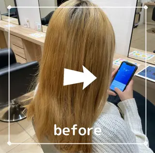 ロング カラー GO TODAY シェアサロン 原宿Verno店所属・髪質改善/ブリーチ/ ボブ特化/よしきのヘアスタイル