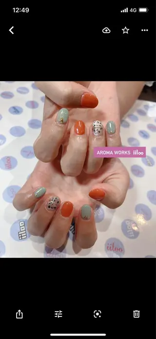 ネイル iiloo aromaworksのネイルデザイン