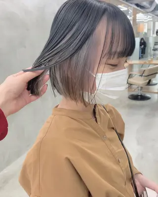 ミディアム カラー ブームボックス所属・🐝ハイトーンカラー hachi🐝のヘアスタイル