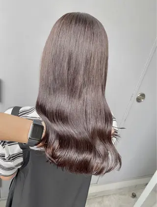 ミディアム カラー ベージュカラー💖 やすひろのヘアスタイル