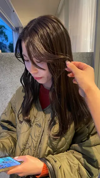 ロング カラー パーマ/透明感カラー 小松のヘアスタイル