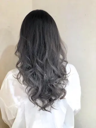 ロング カラー パーマ ヘアアレンジ メンズ キッズ ネイル マツエク・マツパ バレイヤージュ/ 髪質改善/渡邉悟🌱のヘアスタイル