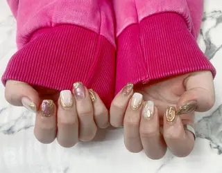 ロング カラー ネイル Q Free nailsのネイルデザイン