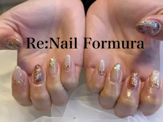 ミディアム Re:Nail Formula所属・kido chieのネイルデザイン