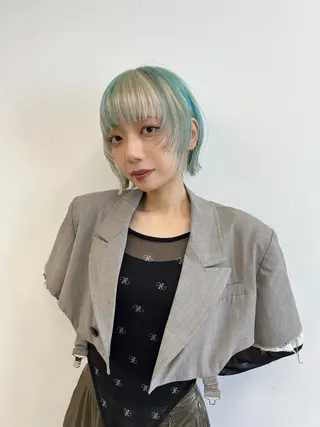 ショート カラー ハイトーンカラー/ さらさのヘアスタイル