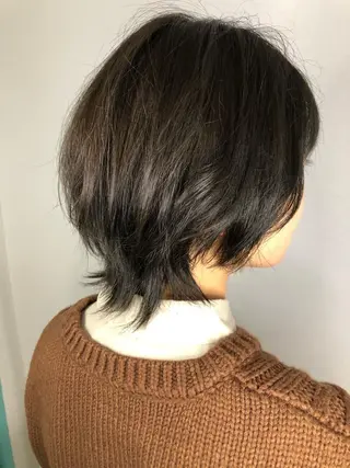 ショート カラー レイヤー×髪質改善 ×透明感/杉田 圭のヘアスタイル