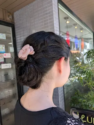 ヘアアレンジ 大人女性カット/ヘア セット✨️片本🌸のヘアスタイル