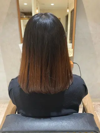 ミディアム 小川 夏生のヘアスタイル