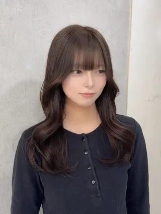 ロング カラー 赤み無し柔らかカラー 【梅田】madokaのヘアスタイル