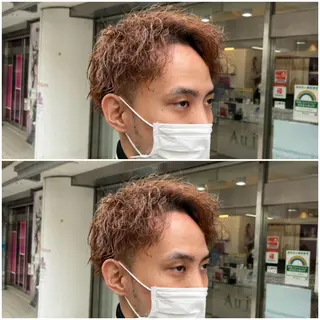 ショート パーマ メンズ 韓国風メンズ/毛流れ ヘアなら須田龍世のヘアスタイル