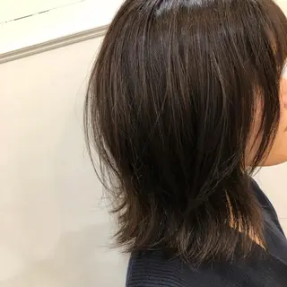 ミディアム カラー 畠山 渚のヘアスタイル