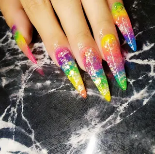 ロング ネイル クロキ 。のネイルデザイン