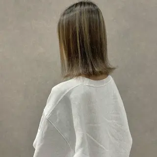 ミディアム カラー はちすか るかのヘアスタイル