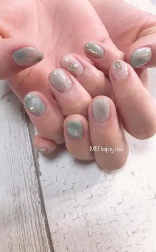 ネイル 北浦和 自爪育成ケアのネイルデザイン