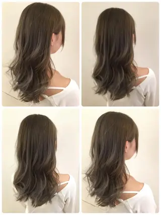 ミディアム due hair 京都駅前店 MILBON オージュア認定サロン【デューヘアー】所属・ハイトーンブリーチ 土坂　由志【京都】のヘアスタイル