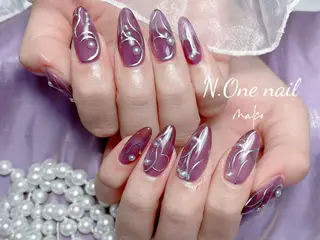 ネイル 長いだし/スカルプ/ パラシェルN.oneのネイルデザイン