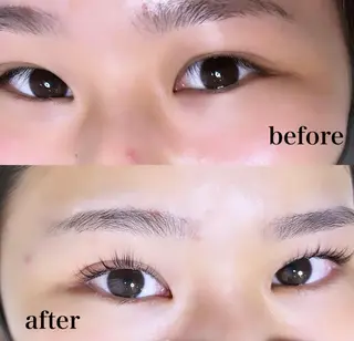 パーマ マツエク・マツパ アイブロウ meMe anela yumiのマツエク・マツパデザイン