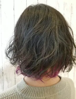ショート パーマ 髪質改善/ハイライト 小林秀樹のヘアスタイル