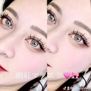 マツエク・マツパ 大阪福島 韓国まつげ Sayaka🤍🐩のマツエク・マツパデザイン