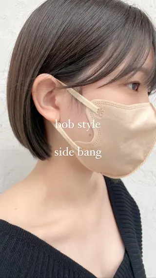 ショート カラー 顔周りカット× 髪質改善【リョウ】のヘアスタイル