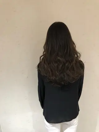 ロング カラー 小島嵩人 縮毛矯正 髪質改善のヘアスタイル