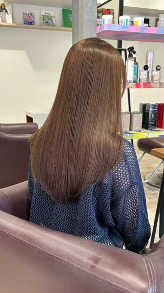 セミロング カラー RURI韓国ボブ 🇰🇷タッセルボブのヘアスタイル