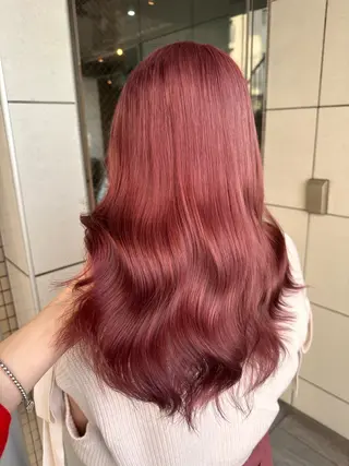 セミロング カラー 🧸プルエクステ❤︎ ネイルKAO🧸のヘアスタイル