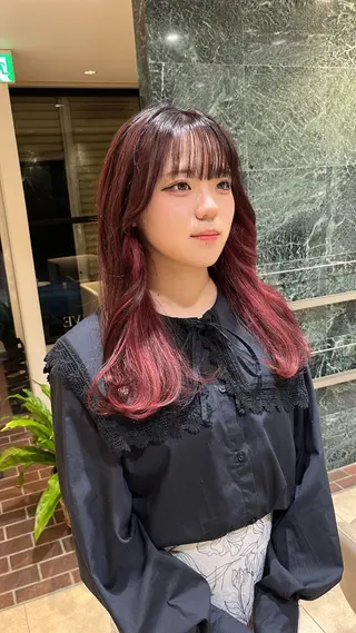 セミロング カラー 髪の修復専門サロン　hair place VIVE所属・KOTA / ハイトーン/髪質改善のヘアスタイル