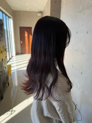 ロング カラー 廣瀬 愛のヘアスタイル
