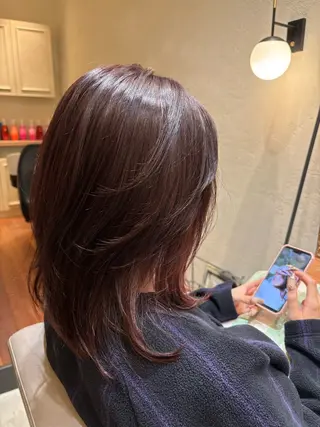 ミディアム amelie所属・amelie 犬塚心　緑地公園のヘアスタイル