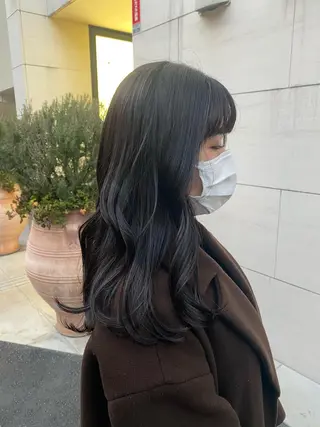 セミロング カラー 丸山 史香のヘアスタイル