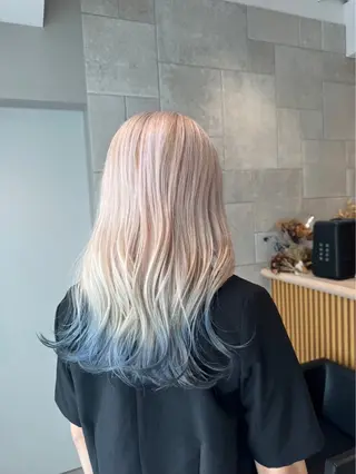 ロング カラー 艶カラー 💙KARIN🪼のヘアスタイル
