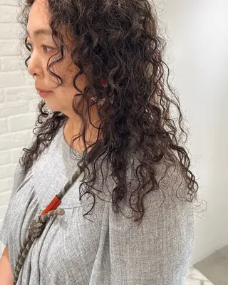 ロング パーマ 似合わせhair 〻 mikiのヘアスタイル