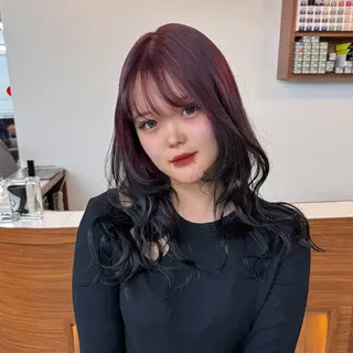 ロング 透明感ワンカラー梅田 ダブルカラー/川上のヘアスタイル