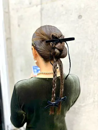 ロング ヘアアレンジ すぐ巻ける縮毛矯正 🍀勝倉　麗のヘアスタイル