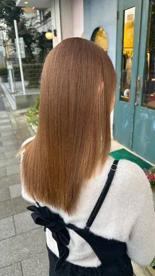セミロング パーマ 【echelle】 あむのヘアスタイル