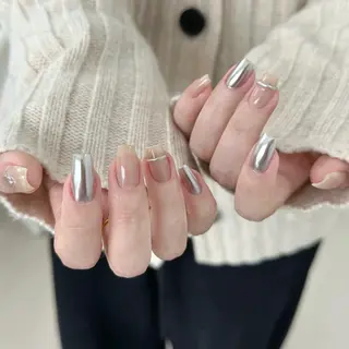 ネイル By moonネイル 🌷ワンホン/韓国風のネイルデザイン