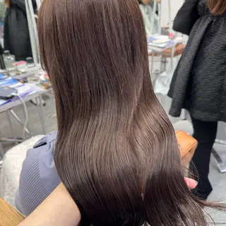 ロング カラー ヘアアレンジ ブリーチなしカラー /ベージュ/安形翔のヘアスタイル