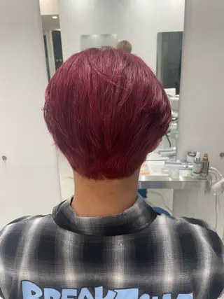 カラー メンズ 無料ショートモデル 募集中❗️秋山ひらいのヘアスタイル