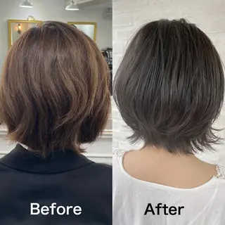 ショート ヘアリゾート粋　新宿三丁目本店所属・前地 麻衣のヘアスタイル