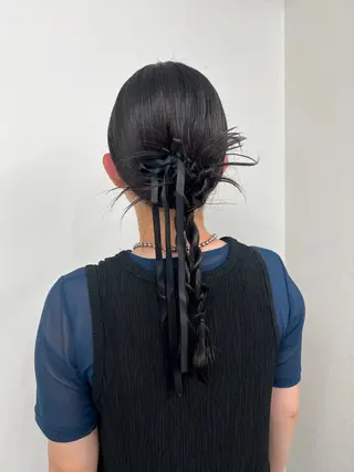 ヘアアレンジ レイヤーカット/透明 感カラー/aikaのヘアスタイル