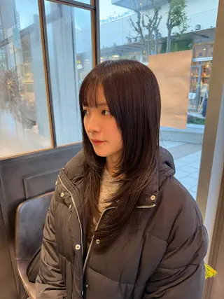 セミロング レイヤーカット /momocaのヘアスタイル