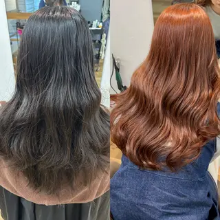 ロング カラー たにおか まなか /大阪/暖色カラーのヘアスタイル
