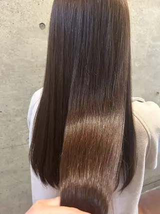 ロング カラー 後藤紗英/髪質改善 /オリーブベージュのヘアスタイル